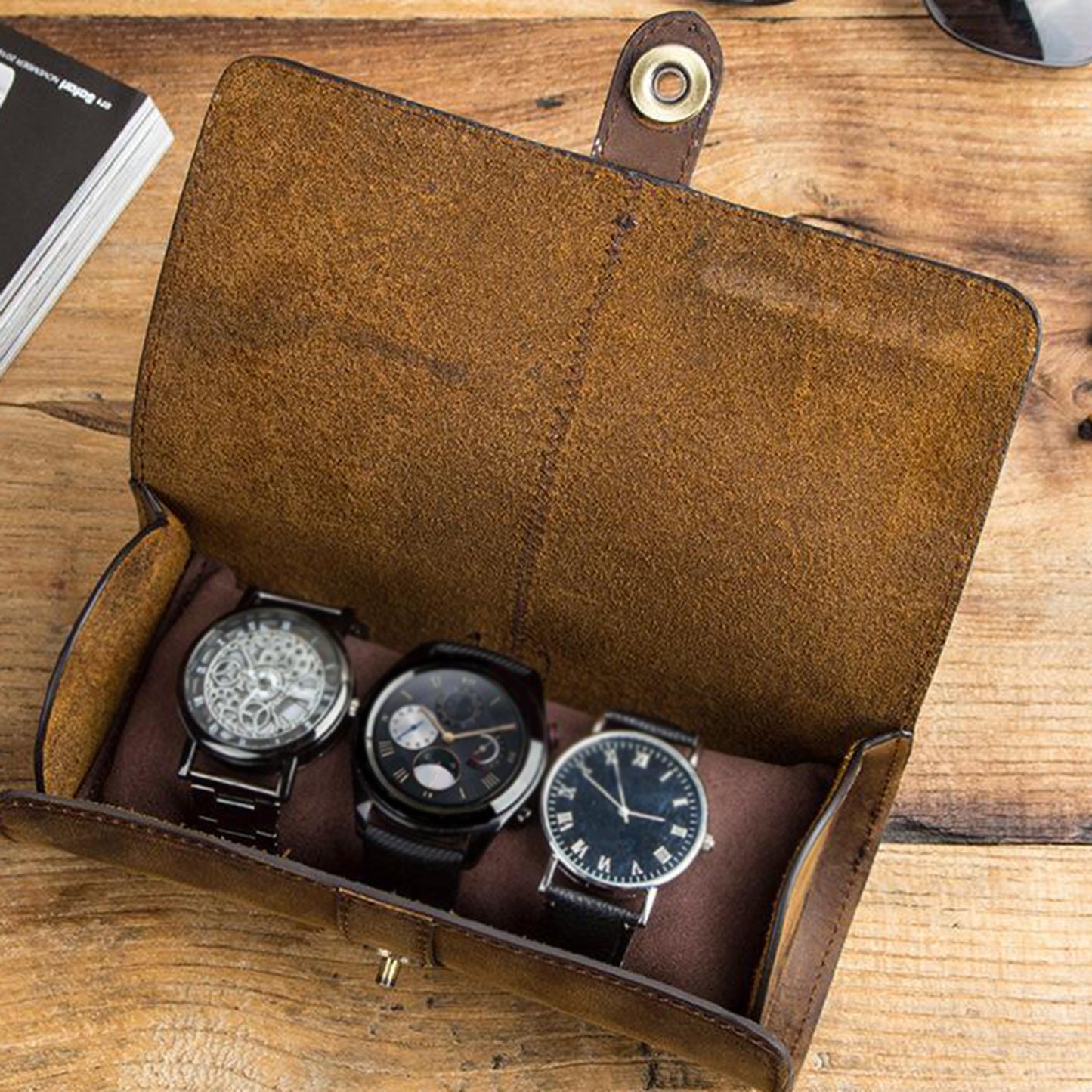 3-Watch Portable Storage and Travel Case